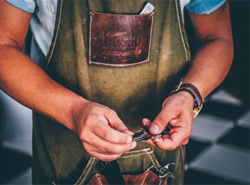 Craftman with an apron